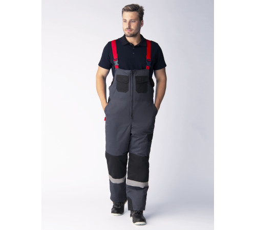 Костюм зимний Фаворит-Мега IMP (тк.Смесовая,240) п/к, серый/черный/красный