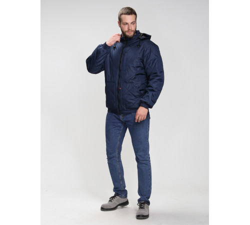 Куртка демисезонная Бомбер-Люкс (тк.Дюспо), т.синий