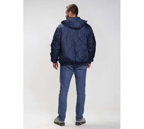 Куртка демисезонная Бомбер-Люкс (тк.Дюспо), т.синий