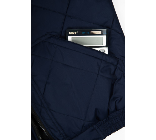 Куртка демисезонная Бомбер-Люкс (тк.Дюспо), т.синий