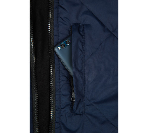 Куртка демисезонная Бомбер-Люкс (тк.Дюспо), т.синий