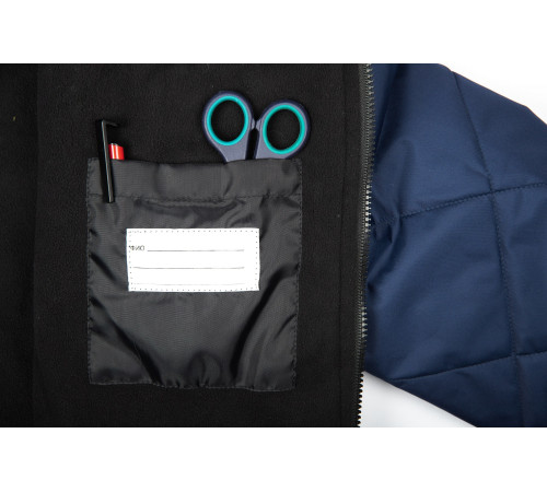 Куртка демисезонная Бомбер-Люкс (тк.Дюспо), т.синий