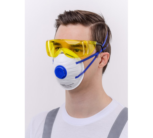 Респиратор чашеобразный DSK PRO 5511 НК с клапаном, FFP2 (20 шт)