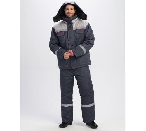 Костюм зимний Фаворит-1 IMP (тк.Смесовая,240) брюки, т.серый/св.серый Костюм зимний Фаворит-1 IMP (тк.Смесовая,240) брюки, т.серый/св.серый