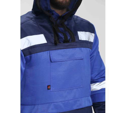 Костюм рабочий Антигнус (тк.Смесовая,210), т.синий/васильковый