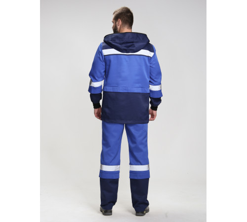 Костюм рабочий Антигнус (тк.Смесовая,210), т.синий/васильковый