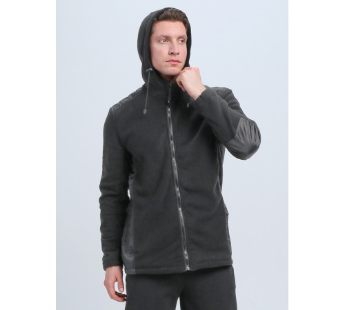 Куртка с капюшоном Кэмп (тк.Флис), т.серый