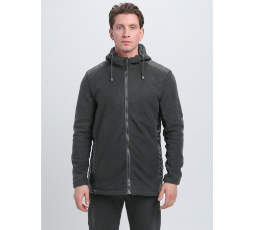 Куртка с капюшоном Кэмп (тк.Флис), т.серый