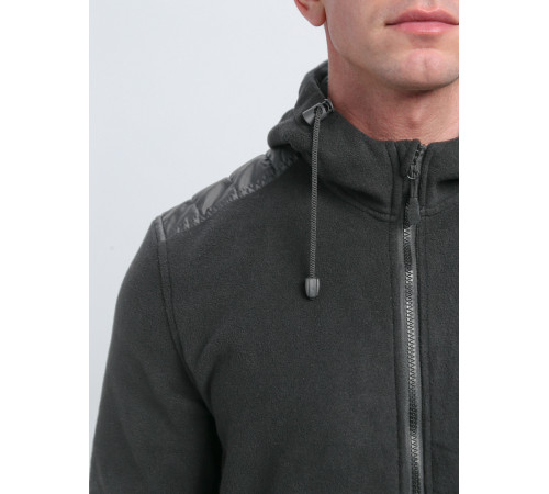 Куртка с капюшоном Кэмп (тк.Флис), т.серый