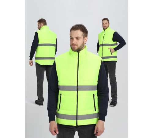 Жилет утепленный Спектр СОП (тк.Оксфорд), лимонный