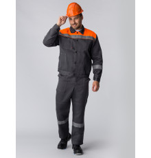 Костюм Легион-1 СОП IMP (тк.Смесовая,210) брюки, т.серый/оранжевый