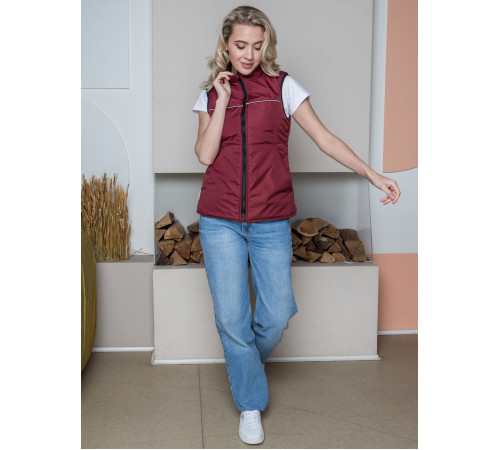 Жилет утепленный женский PROFLINE BASE (тк.Дюспо), бордовый