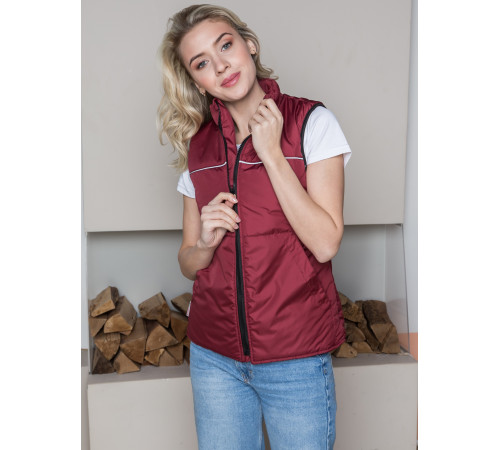 Жилет утепленный женский PROFLINE BASE (тк.Дюспо), бордовый