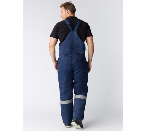 Костюм зимний Труженик-Ультра-2 (тк.Смесовая,210) п/к, т.синий/васильковый