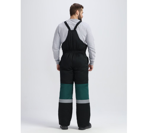 Костюм зимний Профи-Норд IMP (тк.Смесовая,240) п/к, черный/т.зеленый