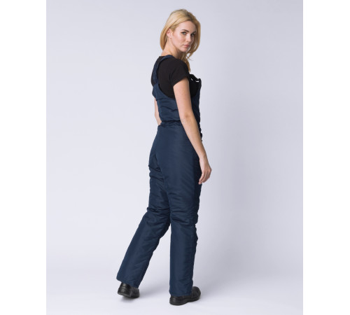 Полукомбинезон зимний женский Снежана (Таслан), темно-синий