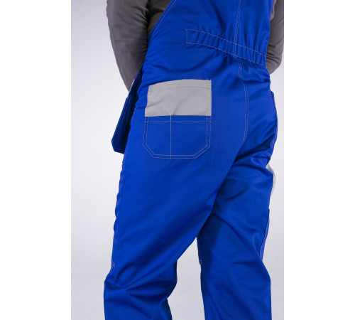 Костюм Союз-Профессионал-2 (тк.Балтекс,240) п/к, васильковый/св.серый/оранжевый