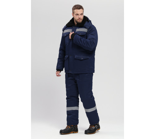 Костюм зимний Мастер NEW (тк.Смесовая,210) п/к, т.синий КОС 940