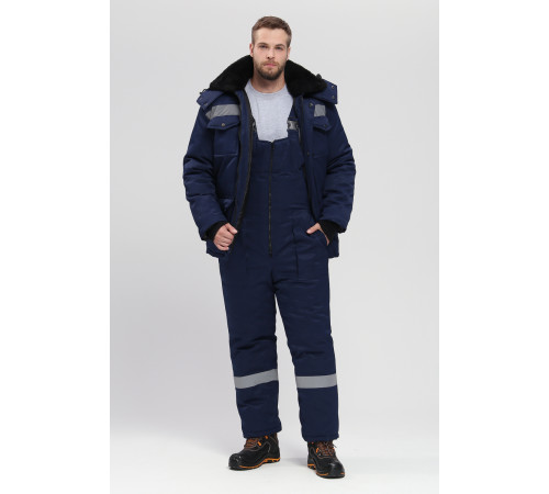 Костюм зимний Мастер NEW (тк.Смесовая,210) п/к, т.синий КОС 940