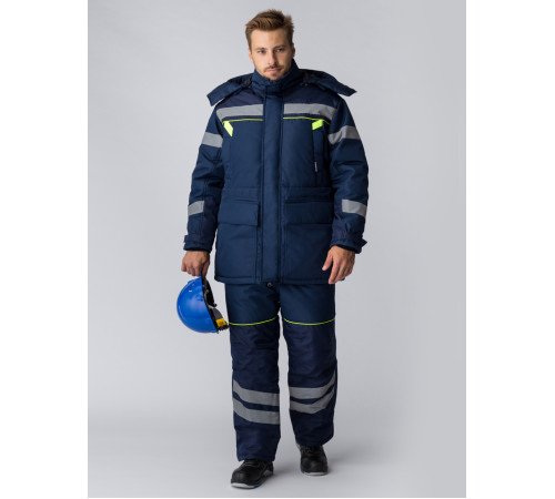 Костюм зимний PROFLINE SPECIALIST WINTER (тк.Восток-мембрана) п/к, т.синий
