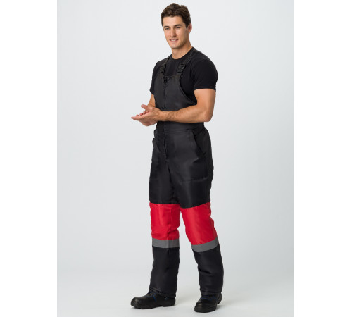 Костюм зимний Профи (Оксфорд) п/к, красный/черный