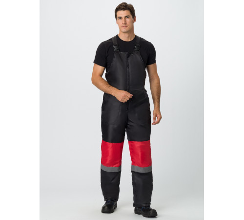 Костюм зимний Профи (Оксфорд) п/к, красный/черный