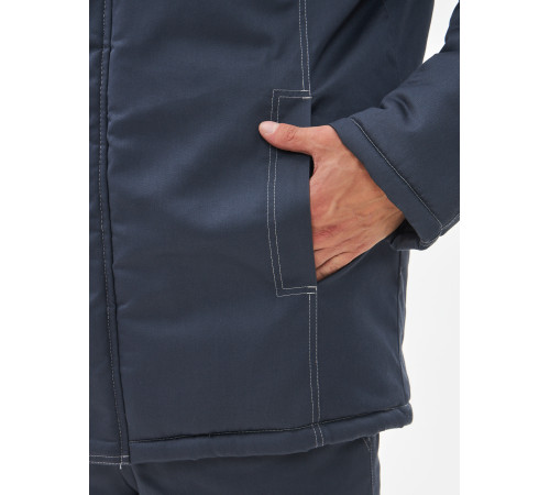 Костюм зимний Фаворит-2 Премиум IMP (тк.Смесовая,240) п/к, т.серый/св.серый/красный