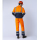 Костюм Дорожник с укороченной курткой (тк.Смесовая,210) п/к, оранжевый/т.синий