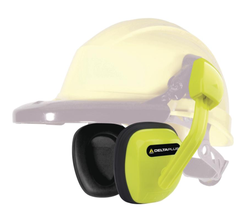 Наушники DeltaPlus SUZUKA 2 (24дБ) с креплением на каску, флуоресцентно-желтые