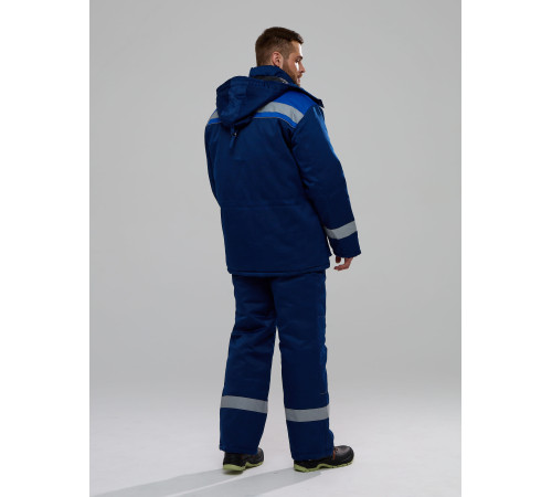 Костюм зимний Буря (тк.Смесовая,210) п/к, т.синий/васильковый