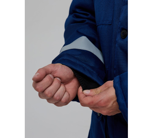 Костюм зимний Буря (тк.Смесовая,210) п/к, т.синий/васильковый