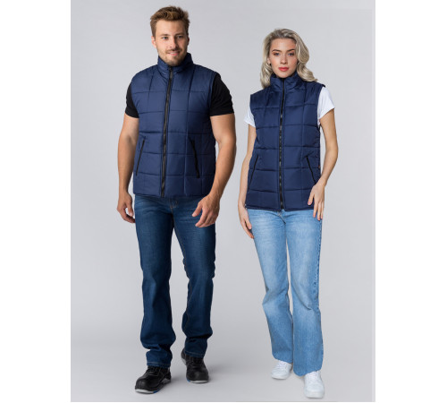 Жилет утепленный Офис (Дюспо), темно-синий
