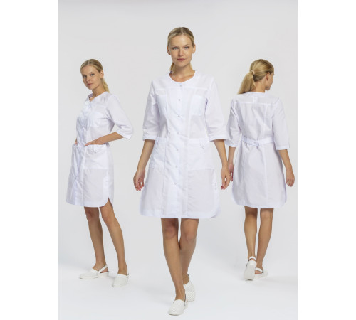 Халат женский Орхидея (тк.ТиСи), белый