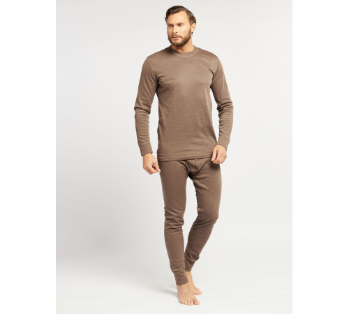 Термобелье (Полиэстер/кофейное волокно) двухслойное, коричневый