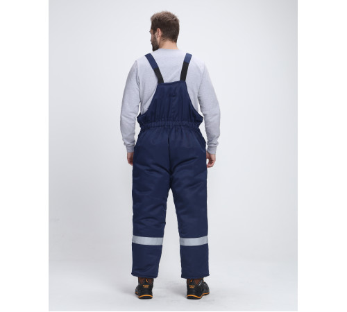 Костюм зимний Темп (тк.Смесовая,210) п/к, т.синий/васильковый