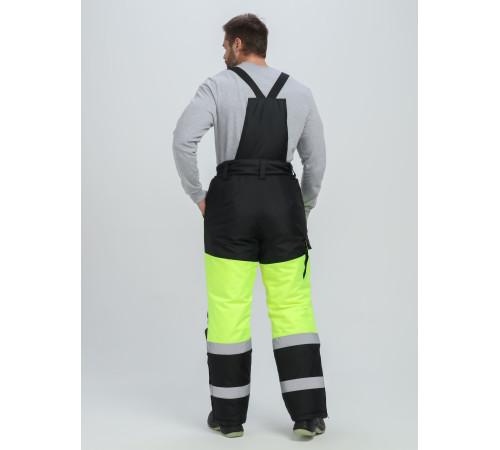 Костюм зимний сигнальный Profline Specialist (тк.Оксфорд PU) брюки, желтый/черный