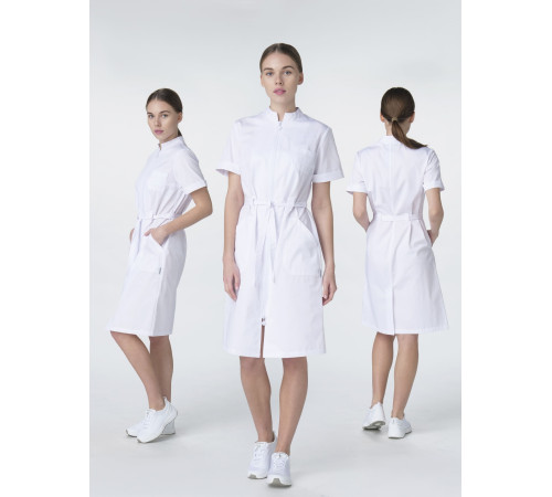 Халат женский Сансара-005 (тк.Смесовая,160) MedLine, белый