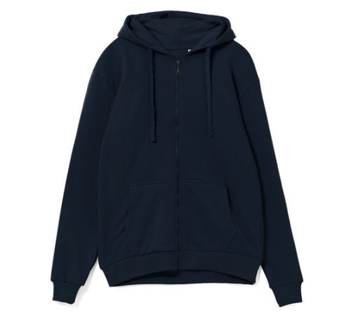 Толстовка на молнии с капюшоном Siverga Heavy 2.0, темно-синий