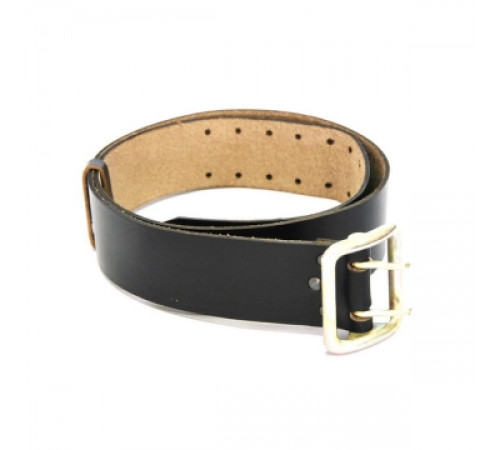 Ремень с анодированной пряжкой непрошивной (офицерский), черный